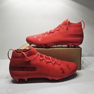 Under Armour Spotlight MC Suede Red Cleats